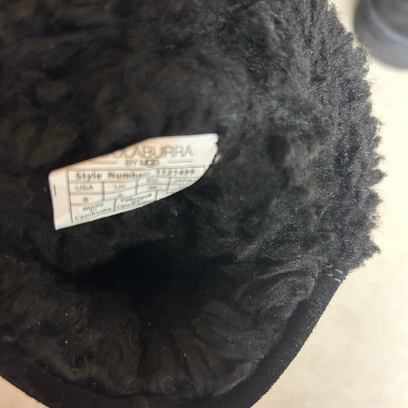 Koolaburra by UGG Black Women's Boots michon pull on short suede size 8 - Picture 5 of 7